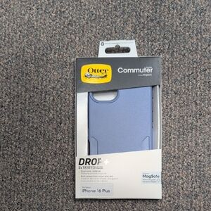 OtterBox Commuter Series Blue iPhone 16 Plus Case